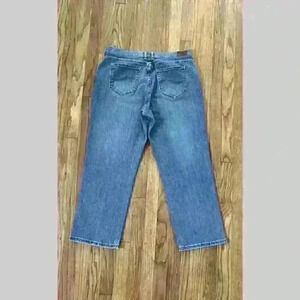 Lee relaxed straight Leg at the waist denim women's jeans size 14 petite